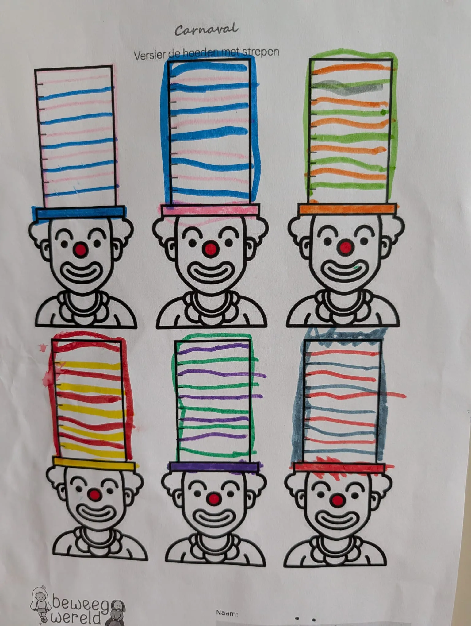 Helden tekening van Gijs